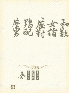 摩羯座女和处女男配对指数