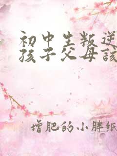 初中生叛逆期的孩子父母该怎么沟通