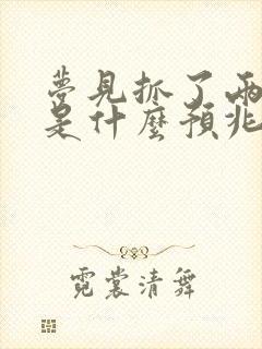 梦见抓了两条蛇是什么预兆