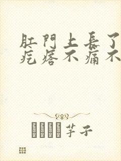 肛门上长了个硬疙瘩不痛不痒