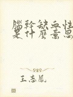 脑干缺血性改变是什么意思