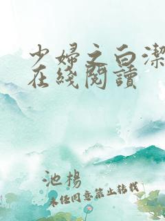 少妇之白洁小说在线阅读