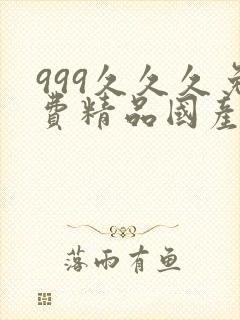 999久久久免费精品国产