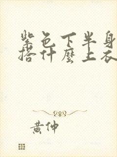 紫色下半身裙子搭什么上衣