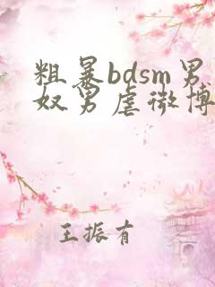 粗暴bdsm男奴男虐微博