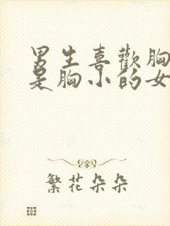 男生喜欢胸大还是胸小的女生