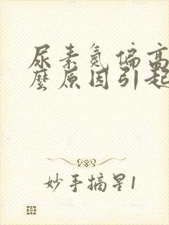 尿素氮偏高是什么原因引起的