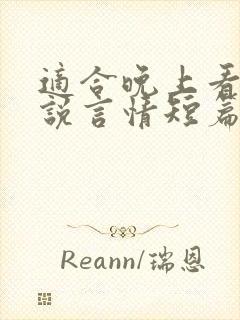 适合晚上看的小说言情短篇