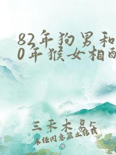 82年狗男和80年猴女相配婚姻如何