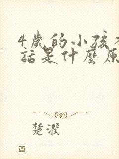 4岁的小孩不说话是什么原因