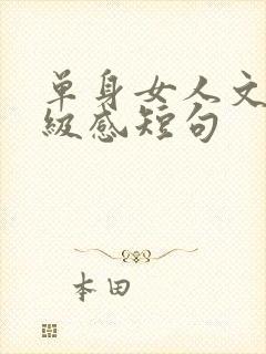 单身女人文案高级感短句