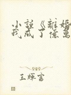 小说《离婚后,我成了亿万富翁》