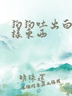 狗狗吐出白色痰样东西