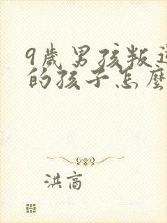 9岁男孩叛逆期的孩子怎么去引导