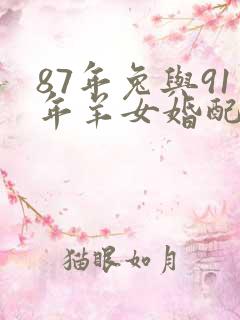 87年兔与91年羊女婚配