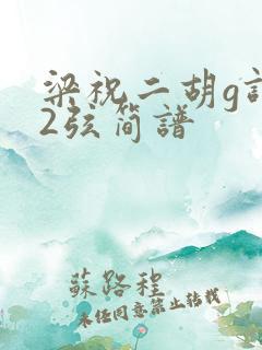 梁祝二胡g调52弦简谱