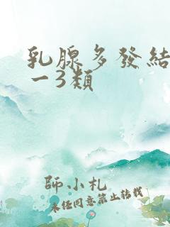 乳腺多发结节2一3类