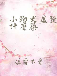 小狗犬瘟发烧吃什么药