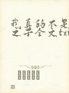 我真的不是气运之子全文txt