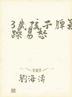 3岁孩子脾气暴躁易怒