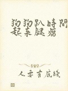 狗狗趴时间长了起来腿瘸