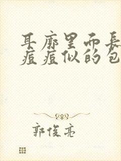 耳廓里面长了个痘痘似的包