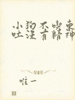 小狗不吃东西呕吐没有精神怎么办