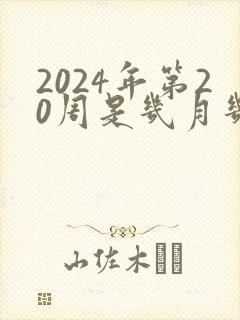2024年第20周是几月几号