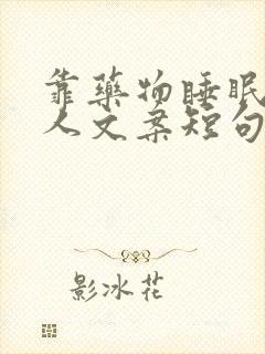 靠药物睡眠的女人文案短句