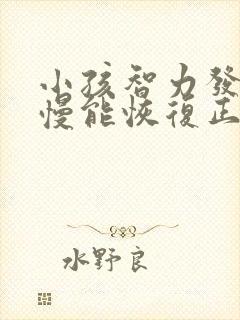 小孩智力发育缓慢能恢复正常了吗