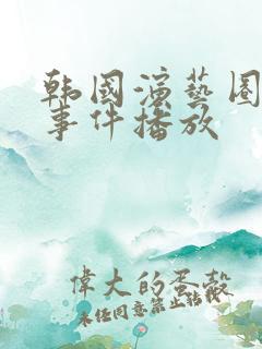 韩国演艺圈悲惨事件播放