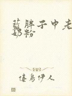 蓝胖子中老年人奶粉