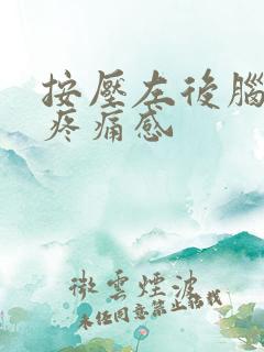 按压左后脑勺有疼痛感