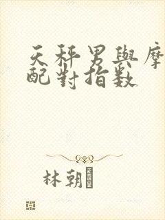 天秤男与摩羯女配对指数