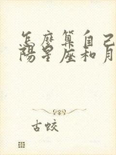 怎么算自己的太阳星座和月亮星座