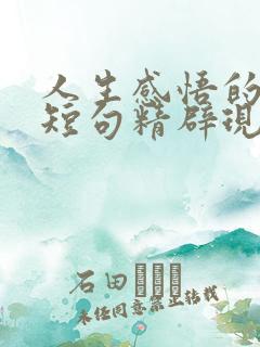 人生感悟的句子短句精辟现实