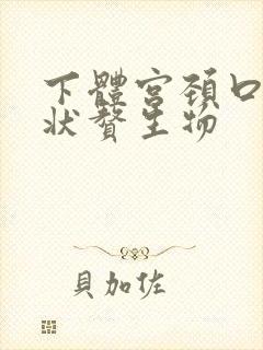 下体宫颈口菜花状赘生物