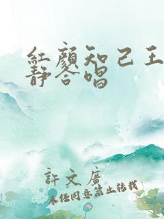 红颜知己王峰安静合唱