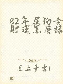 82年属狗今年财运怎么样