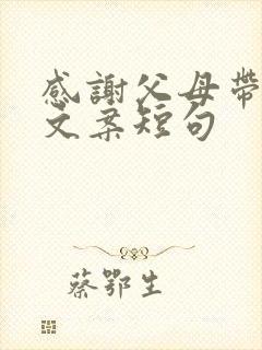 感谢父母带娃的文案短句