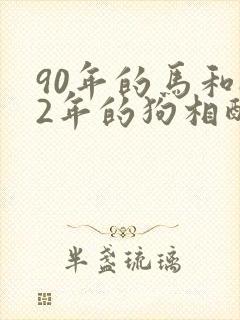 90年的马和82年的狗相配吗