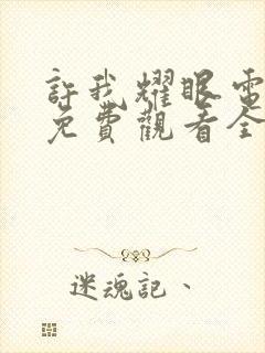 许我耀眼电视剧免费观看全集高清