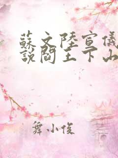苏文陆宣仪的小说阎王下山