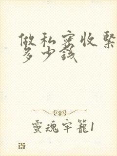 做私密收紧价位多少钱