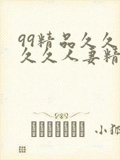 99精品久久久久久人妻精品