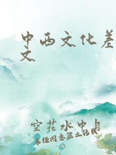 中西文化差异作文