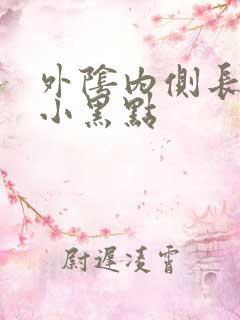 外阴内侧长了个小黑点