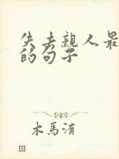 失去亲人最心痛的句子