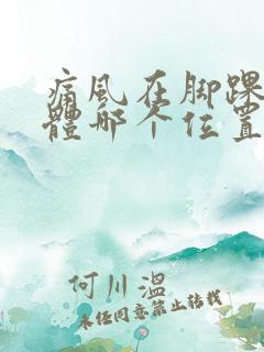 痛风在脚踝的具体哪个位置