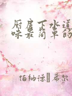 厨房下水道反臭味最简单的解决办法